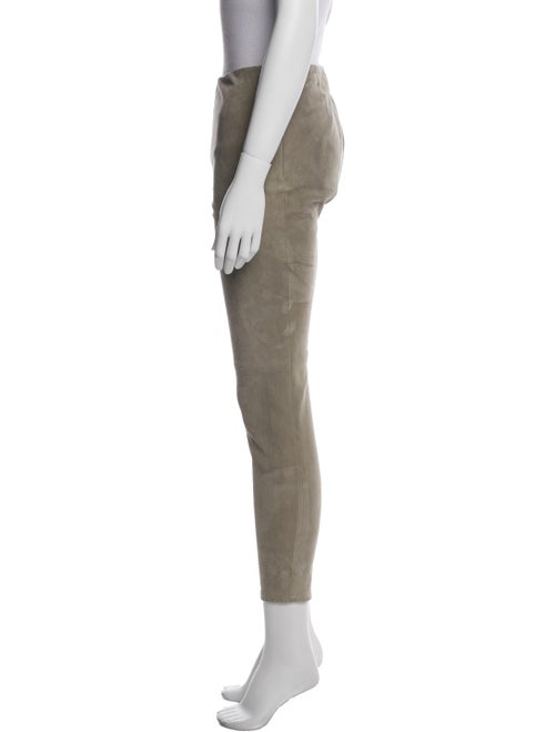 Ralph Lauren Purple Label Suede Skinny Leg Pants