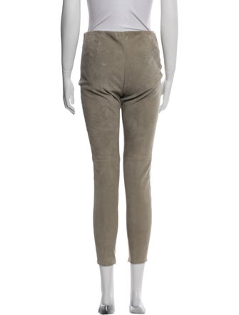 Ralph Lauren Purple Label Suede Skinny Leg Pants