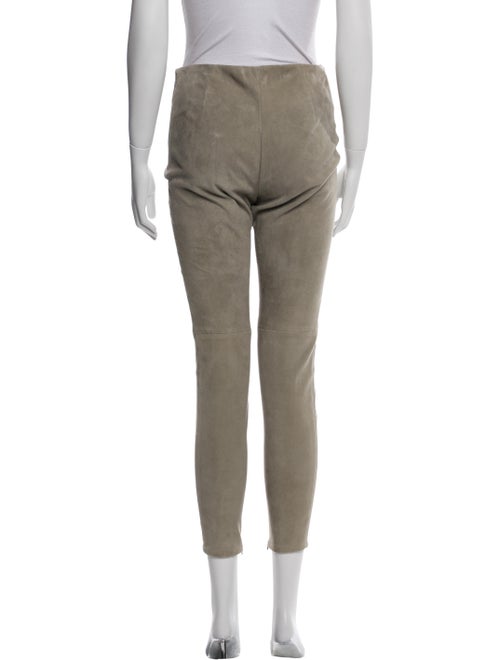 Ralph Lauren Purple Label Suede Skinny Leg Pants