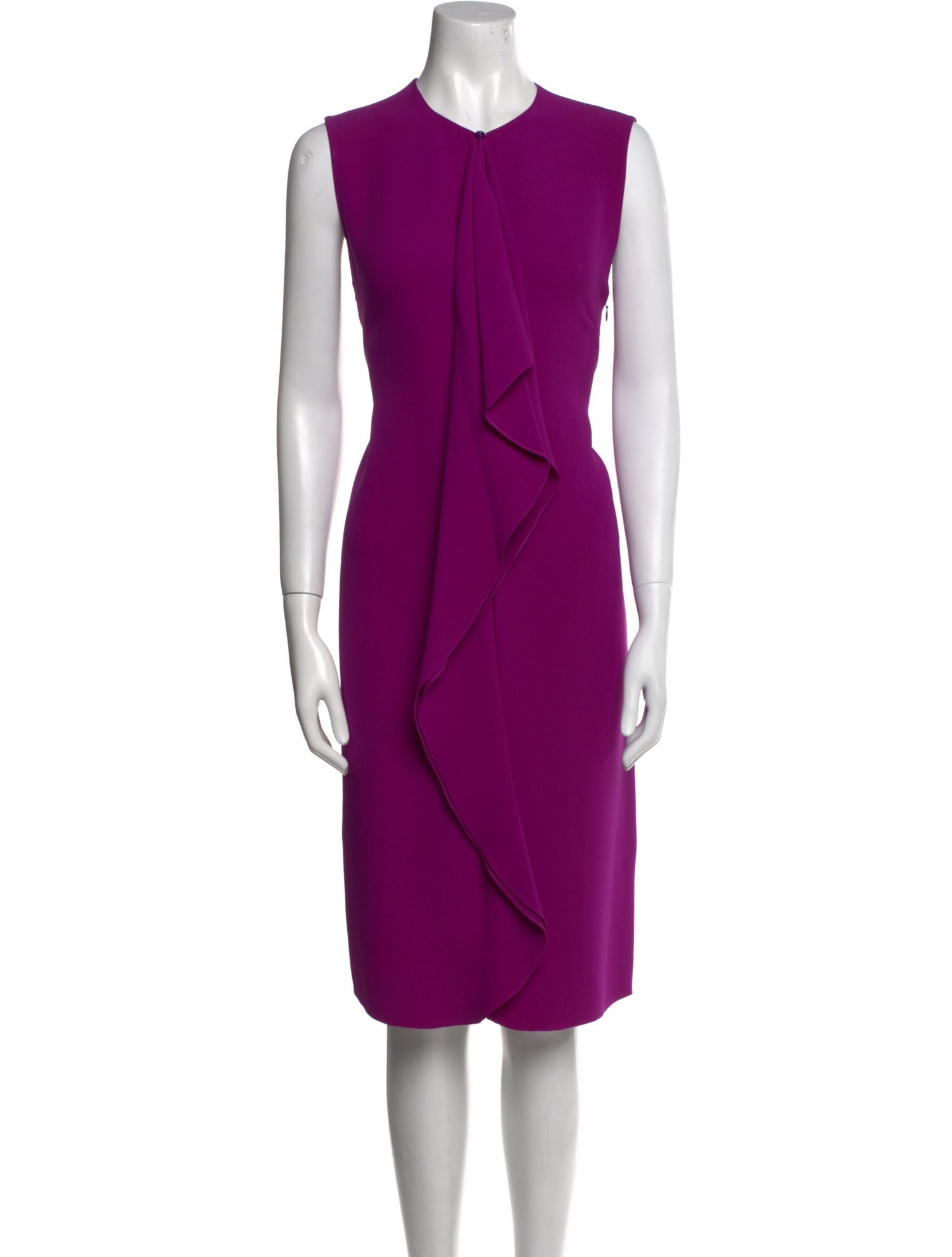 Ralph Lauren Purple Label Silk Midi Length Dress