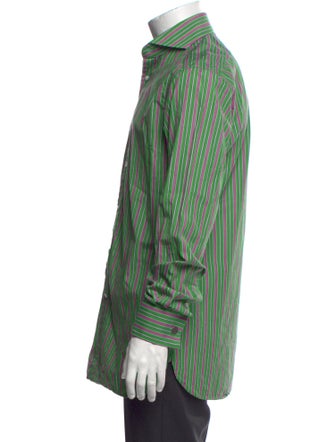 Ralph Lauren Purple Label Striped Long Sleeve Dress Shirt