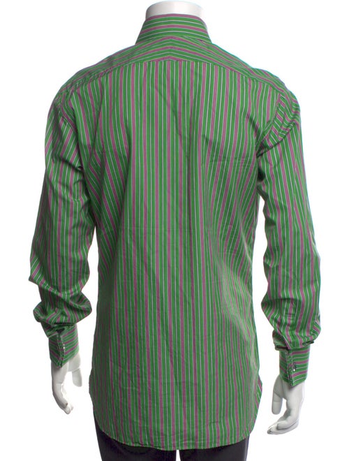 Ralph Lauren Purple Label Striped Long Sleeve Dress Shirt