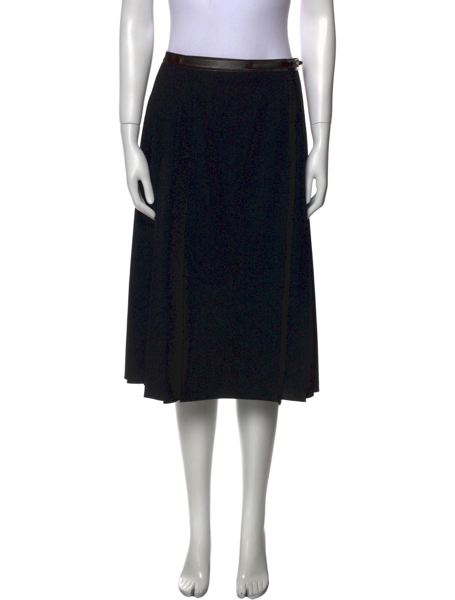 Ralph Lauren Purple Label Bow Accents Knee-Length Skirt