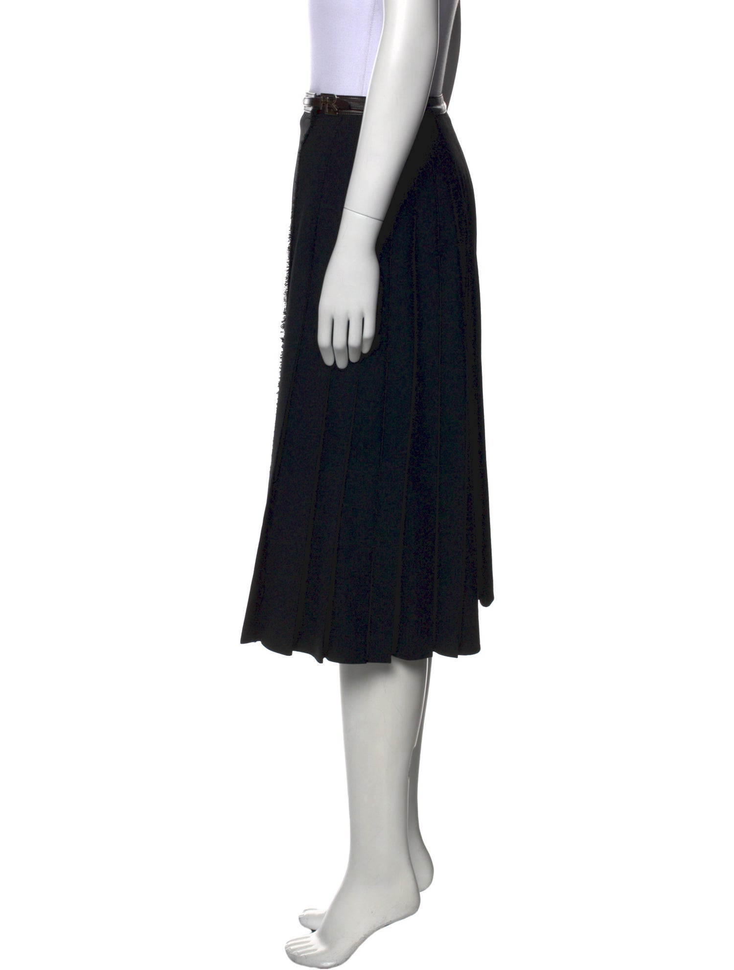 Ralph Lauren Purple Label Bow Accents Knee-Length Skirt