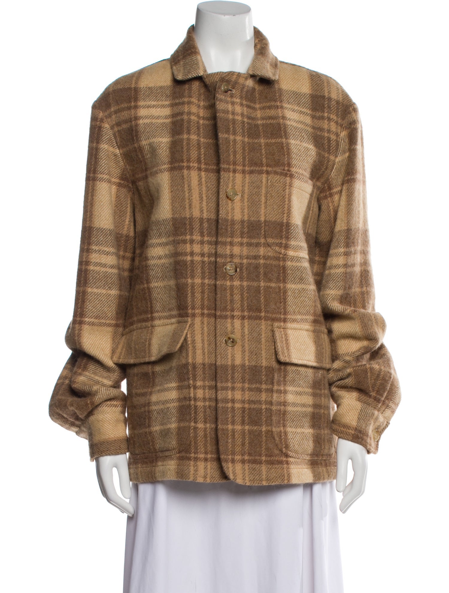 Ralph Lauren Purple Label Plaid Print Jacket