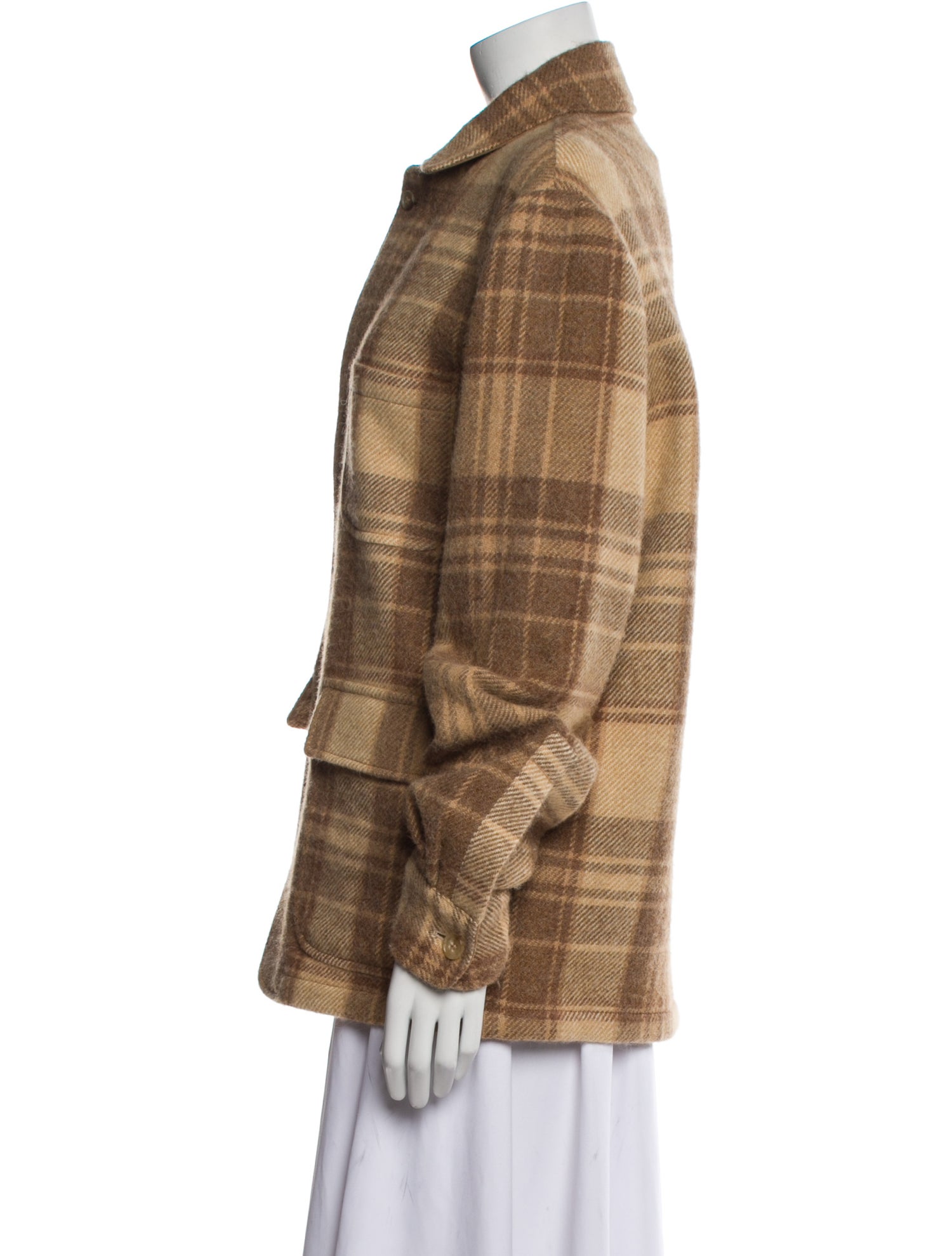 Ralph Lauren Purple Label Plaid Print Jacket