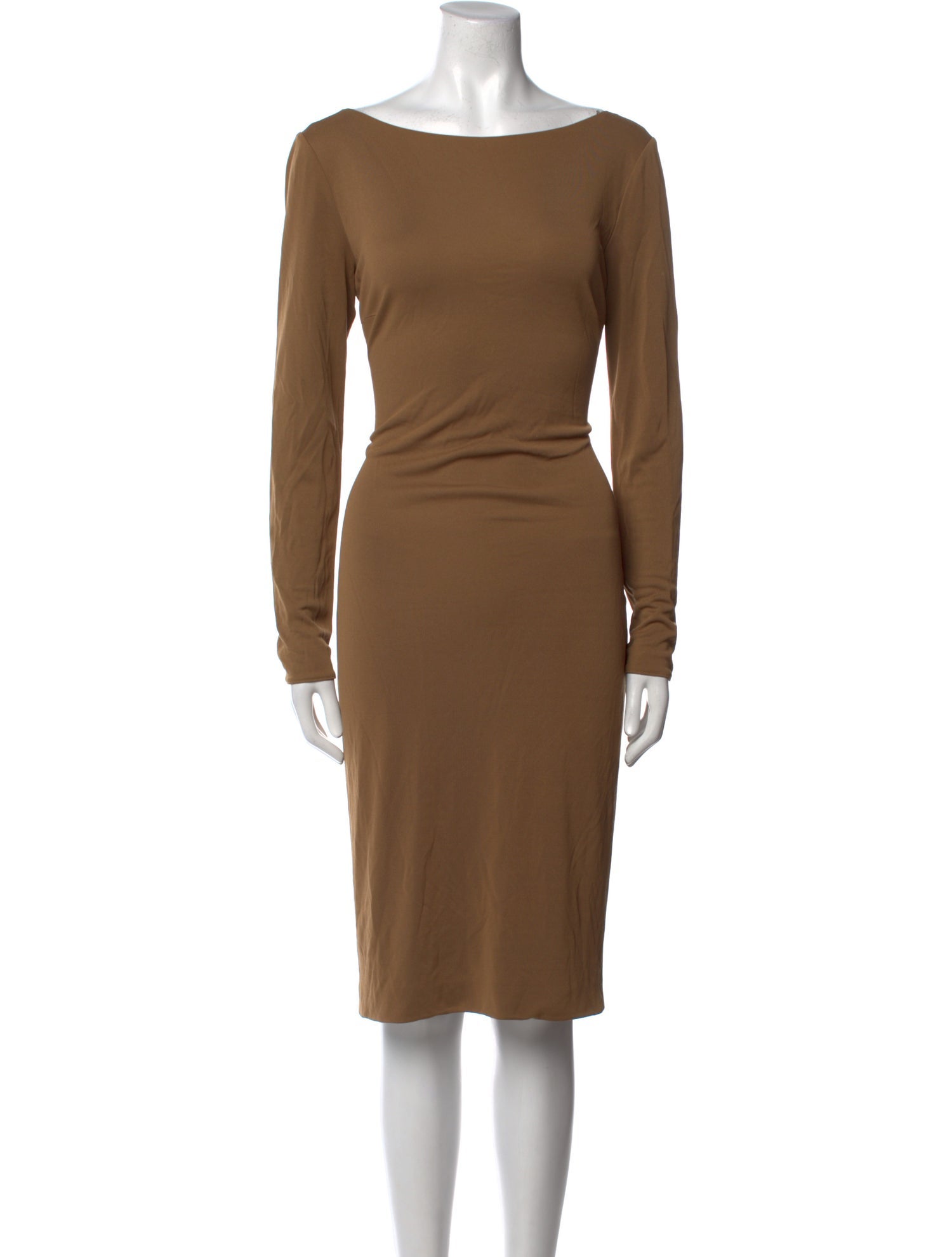 Ralph Lauren Purple Label Bateau Neckline Knee-Length Dress