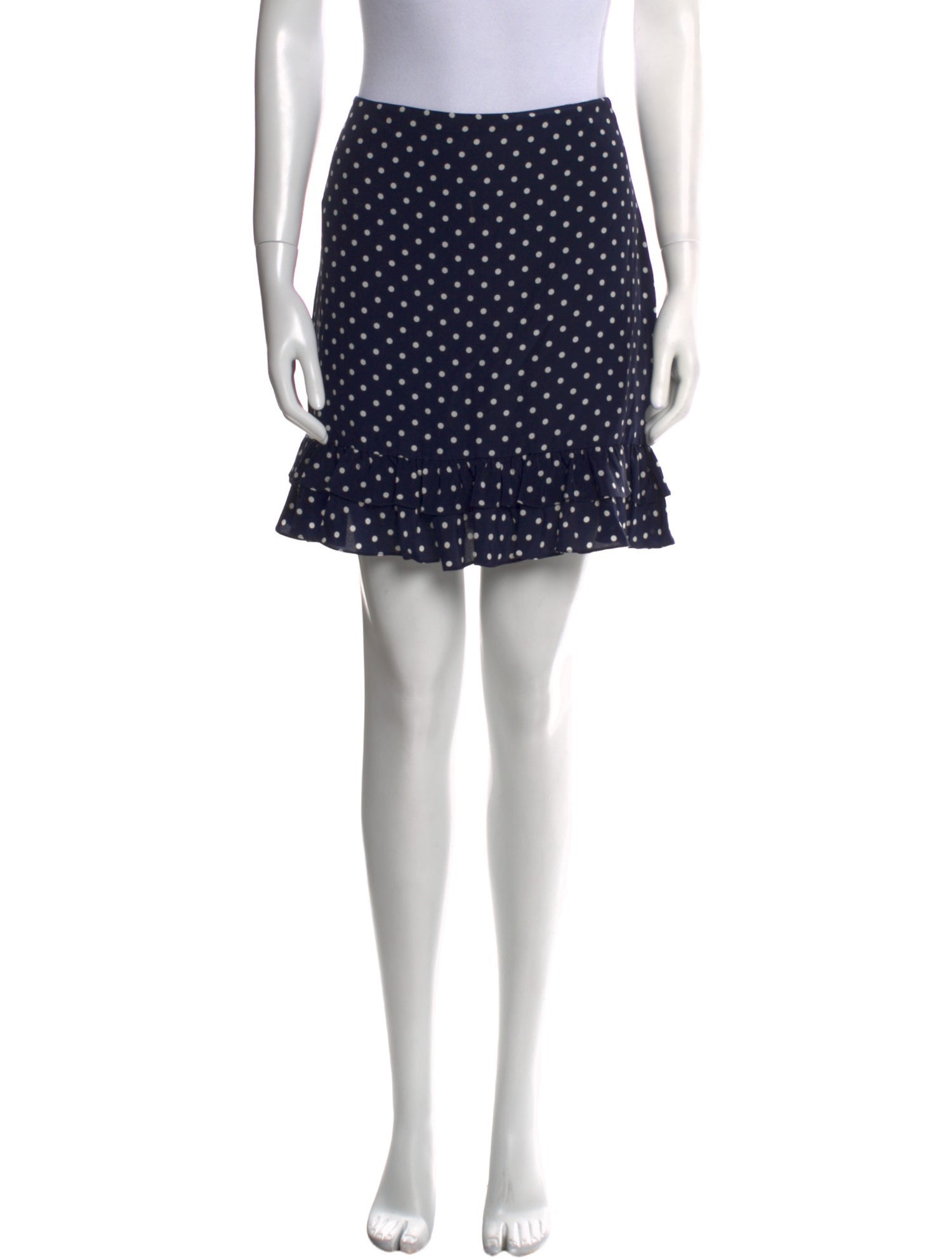 Ralph Lauren Collection Polka Dot Print Mini Skirt