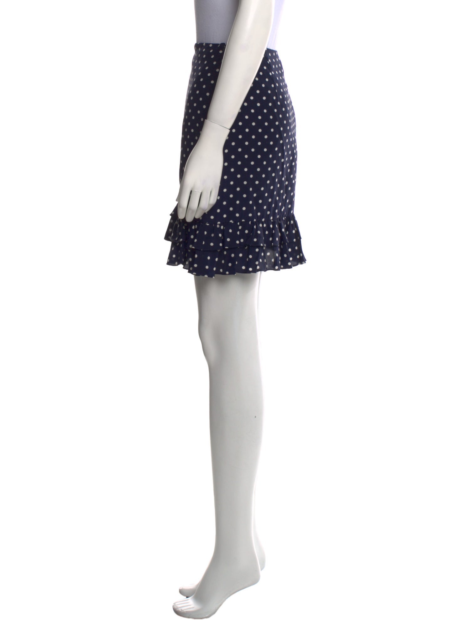 Ralph Lauren Collection Polka Dot Print Mini Skirt
