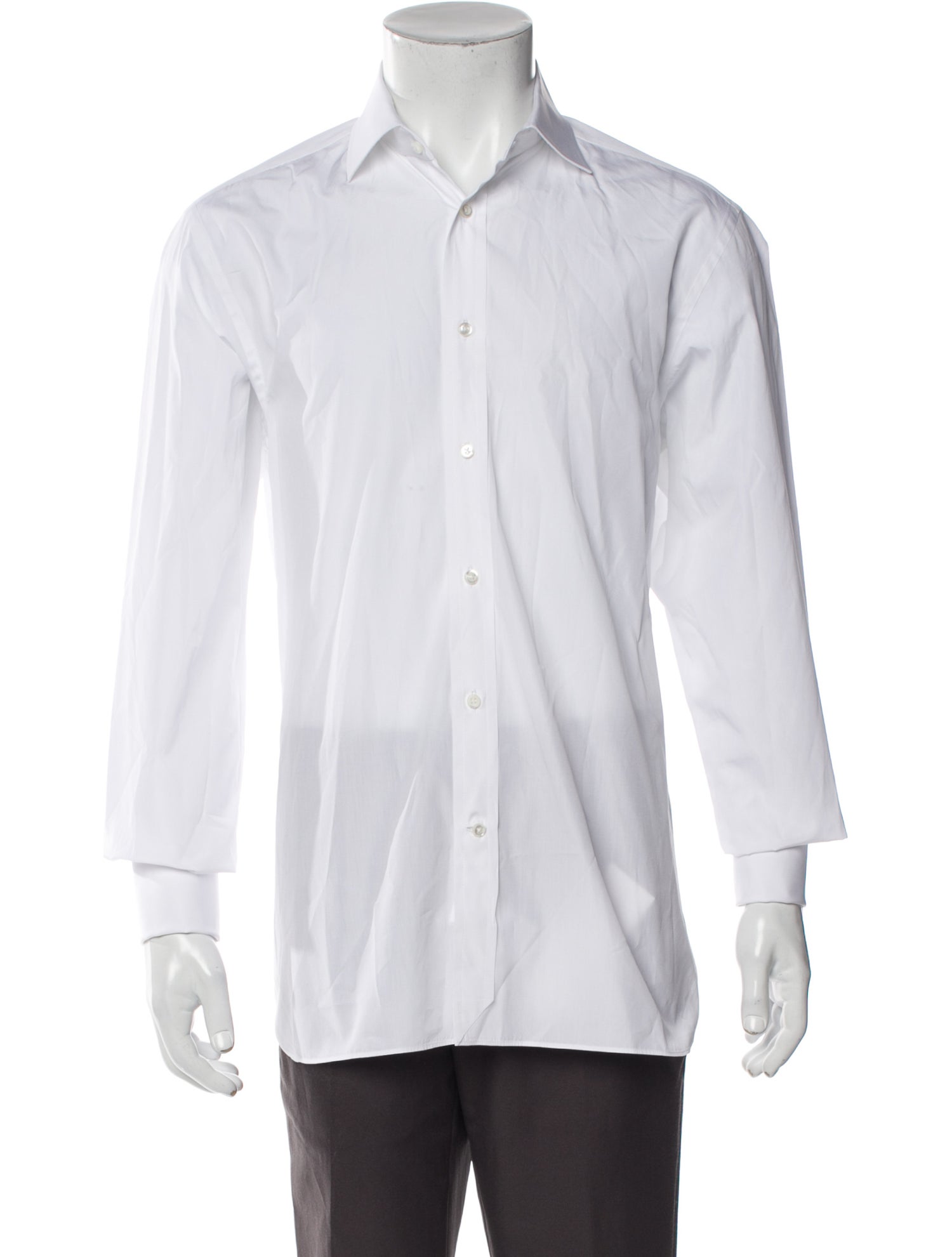 Ralph Lauren Purple Label Striped Long Sleeve Dress Shirt