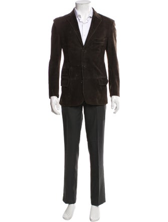 Ralph Lauren Purple Label Suede Overcoat