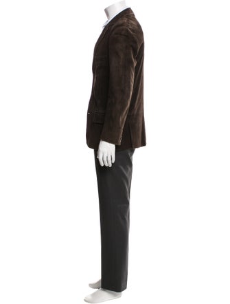 Ralph Lauren Purple Label Suede Overcoat