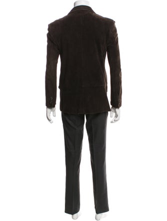 Ralph Lauren Purple Label Suede Overcoat