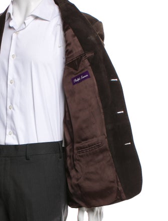 Ralph Lauren Purple Label Suede Overcoat