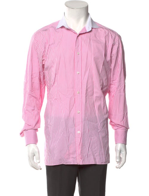 Ralph Lauren Purple Label Striped Long Sleeve Dress Shirt