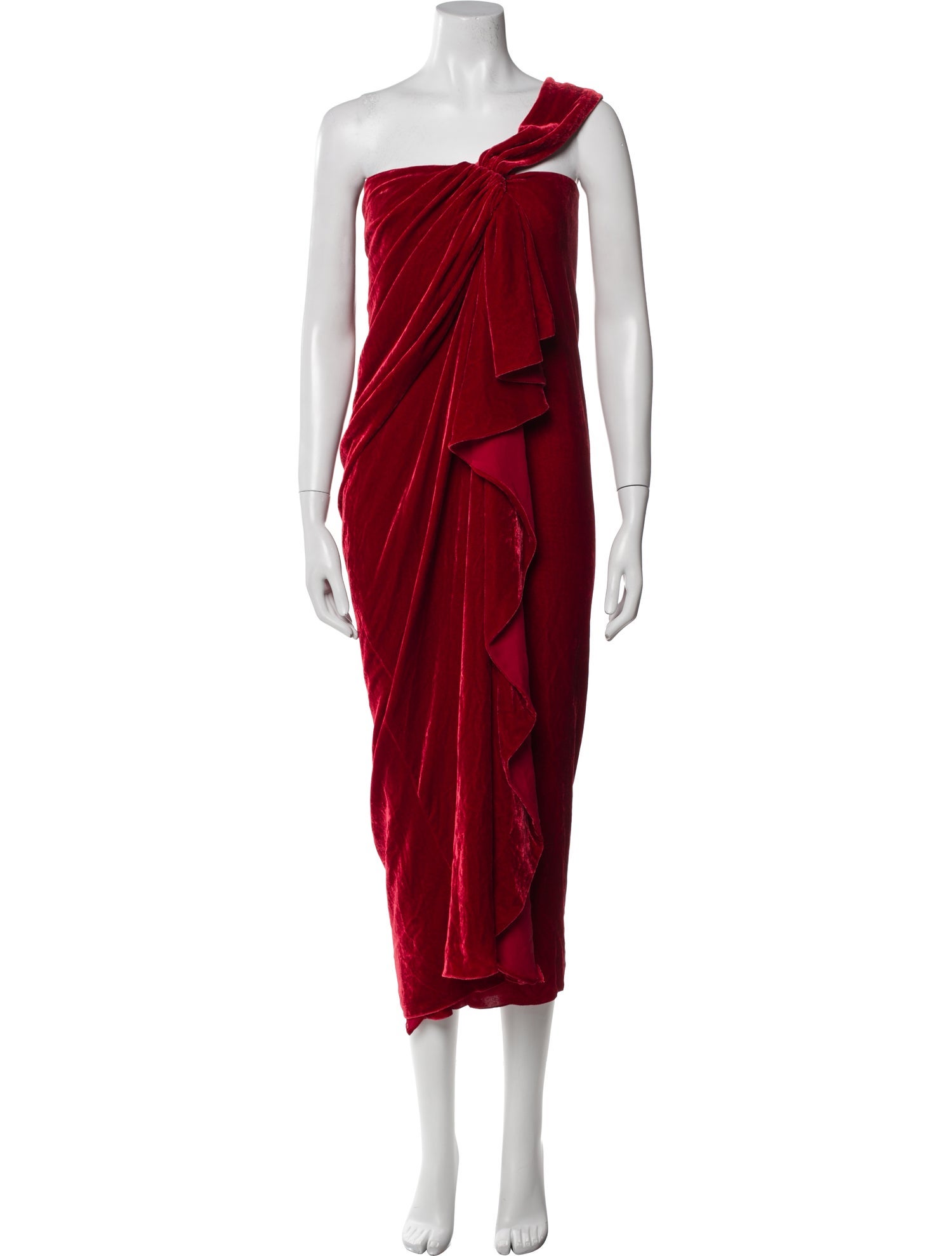 Ralph Lauren Collection One-Shoulder Long Dress