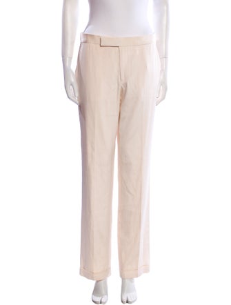 Ralph Lauren Collection Silk Straight Leg Pants