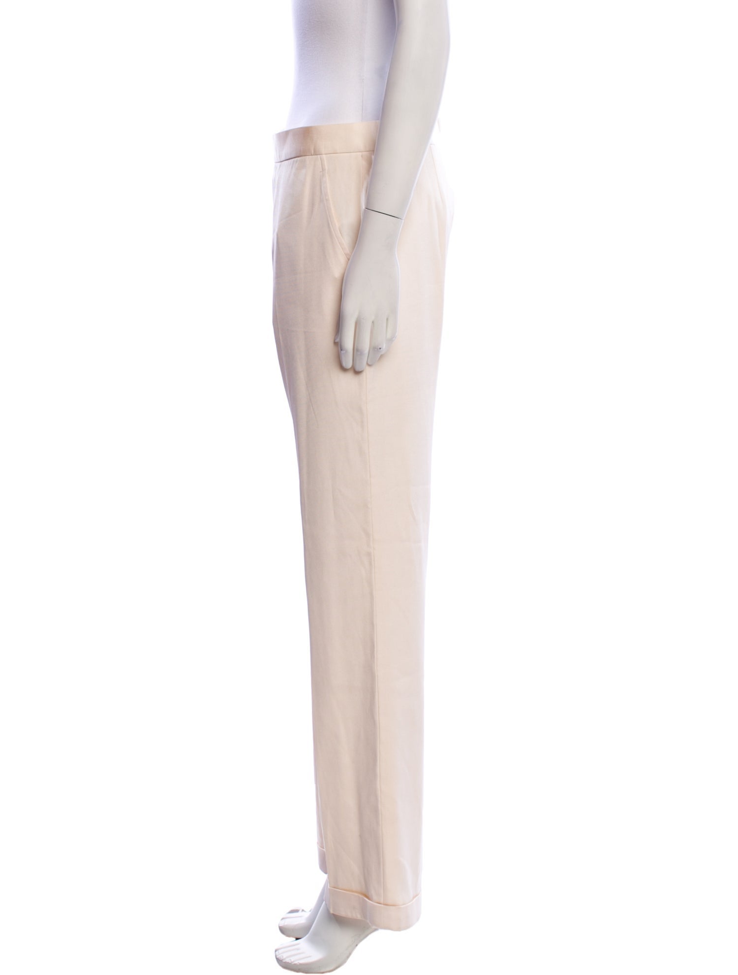 Ralph Lauren Collection Silk Straight Leg Pants
