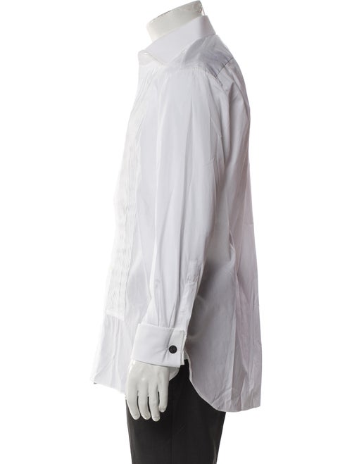 Ralph Lauren Purple Label Striped Long Sleeve Tuxedo Shirt