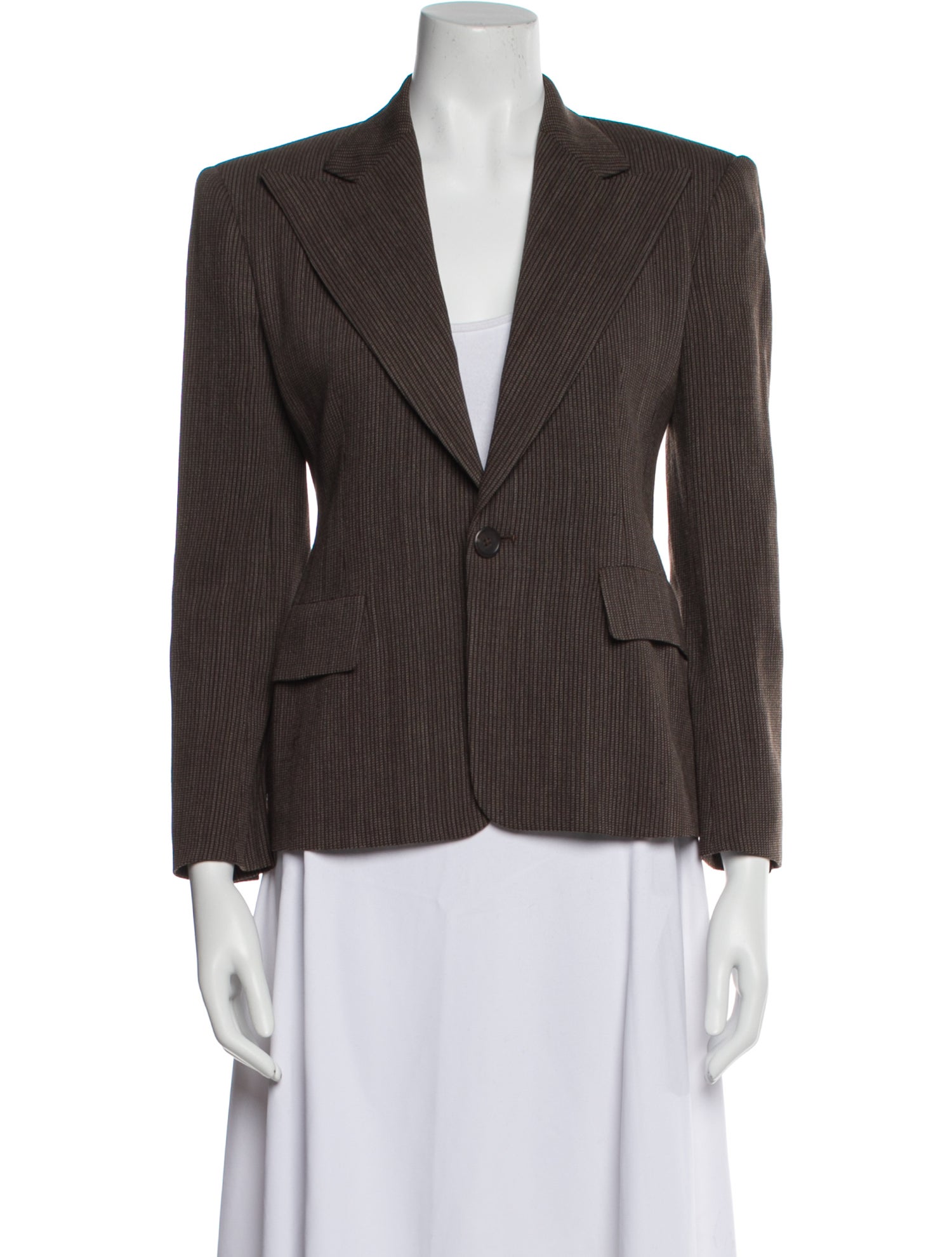 Ralph Lauren Collection Wool Striped Blazer