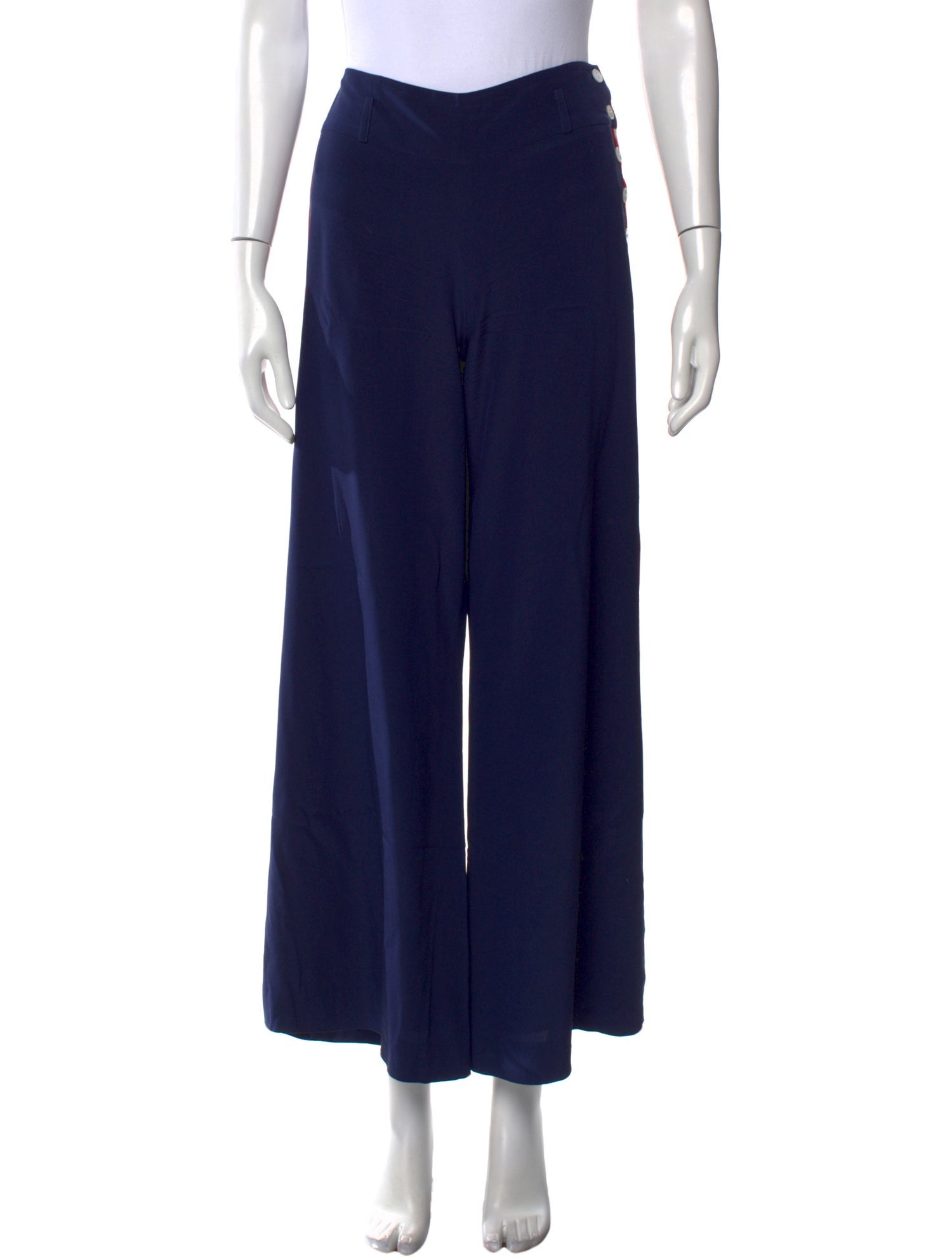 Ralph Lauren Purple Label Silk Wide Leg Pants