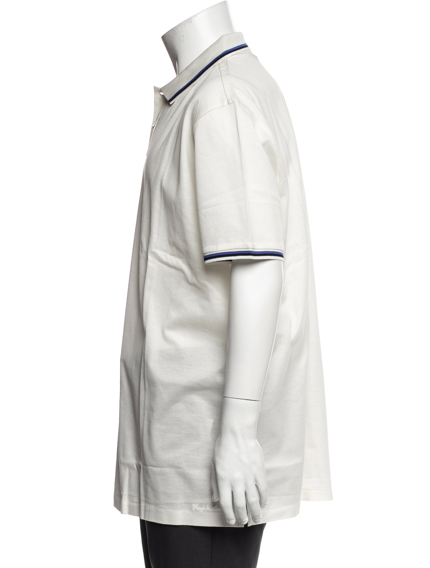 Ralph Lauren Purple Label Striped Collar Polo Shirt w/ Tags