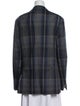 Ralph Lauren Purple Label Wool Plaid Print Blazer