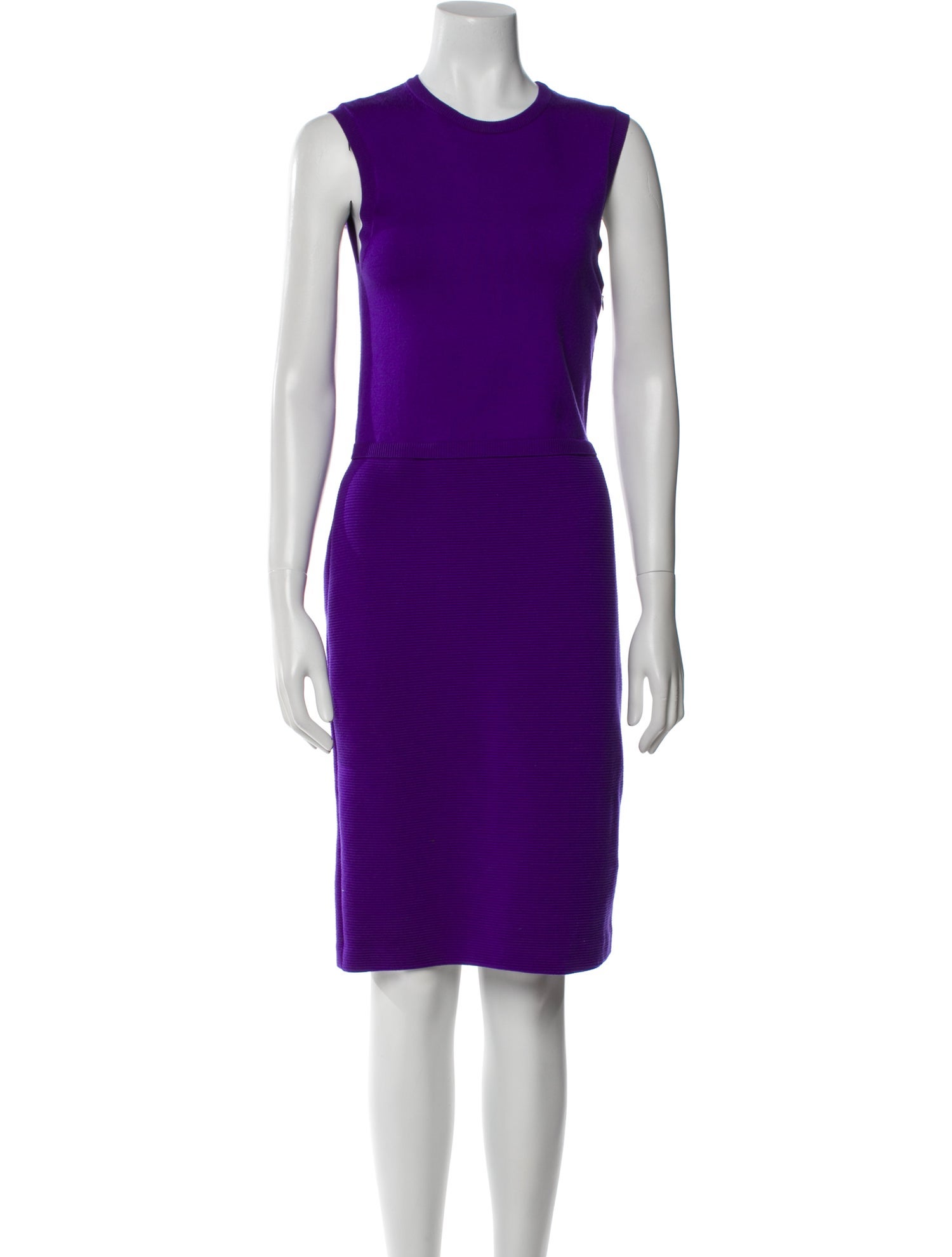 Ralph Lauren Purple Label Merino Wool Knee-Length Dress