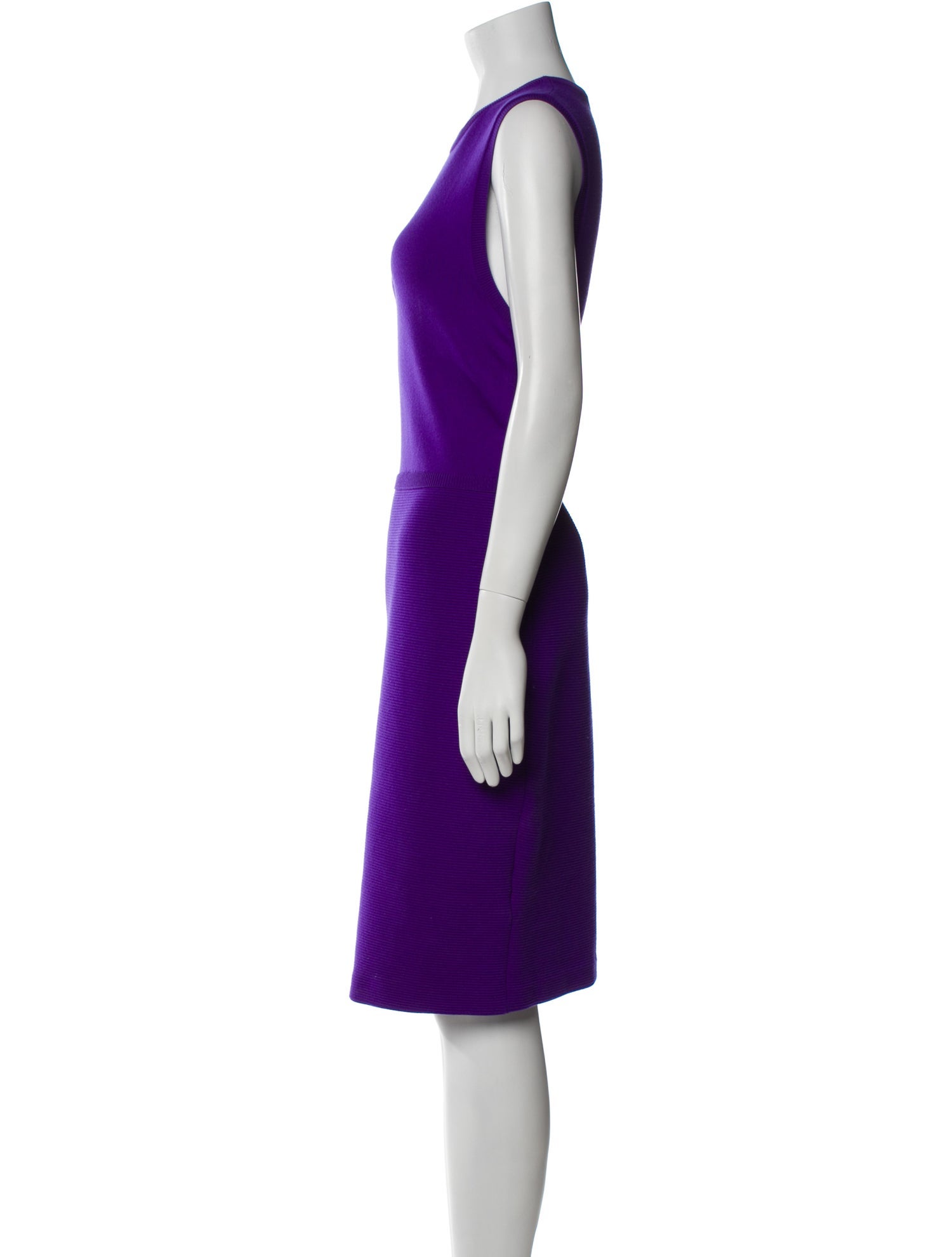 Ralph Lauren Purple Label Merino Wool Knee-Length Dress