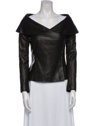 Ralph Lauren Purple Label Lamb Leather Biker Jacket