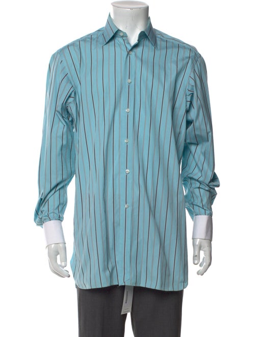 Ralph Lauren Purple Label Striped Long Sleeve Dress Shirt