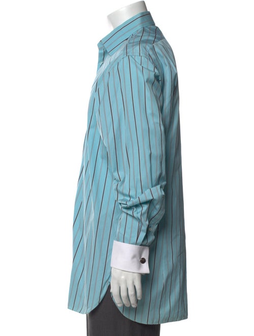 Ralph Lauren Purple Label Striped Long Sleeve Dress Shirt