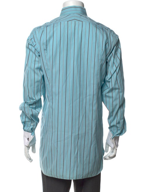 Ralph Lauren Purple Label Striped Long Sleeve Dress Shirt