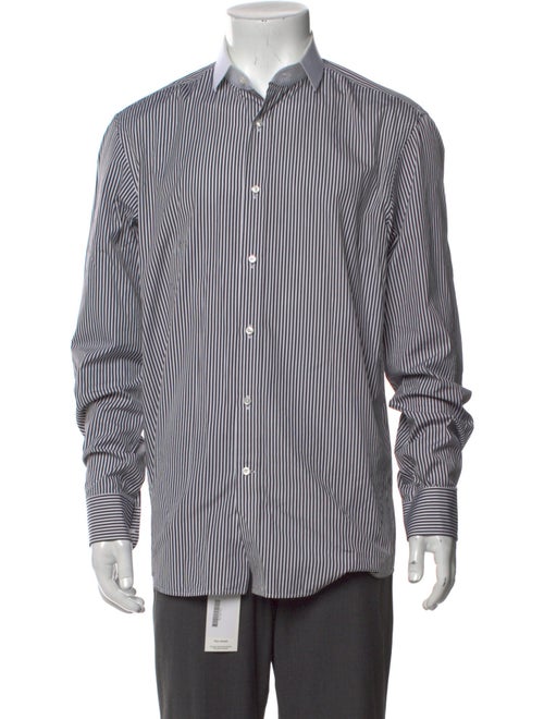 Ralph Lauren Purple Label Striped Long Sleeve Dress Shirt