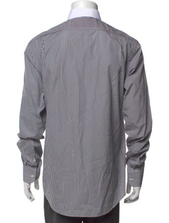 Ralph Lauren Purple Label Striped Long Sleeve Dress Shirt