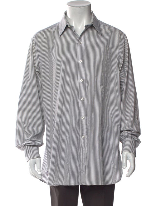 Ralph Lauren Purple Label Striped Long Sleeve Dress Shirt
