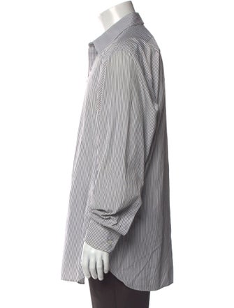 Ralph Lauren Purple Label Striped Long Sleeve Dress Shirt