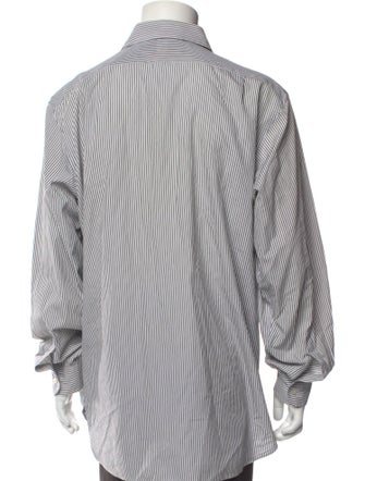 Ralph Lauren Purple Label Striped Long Sleeve Dress Shirt