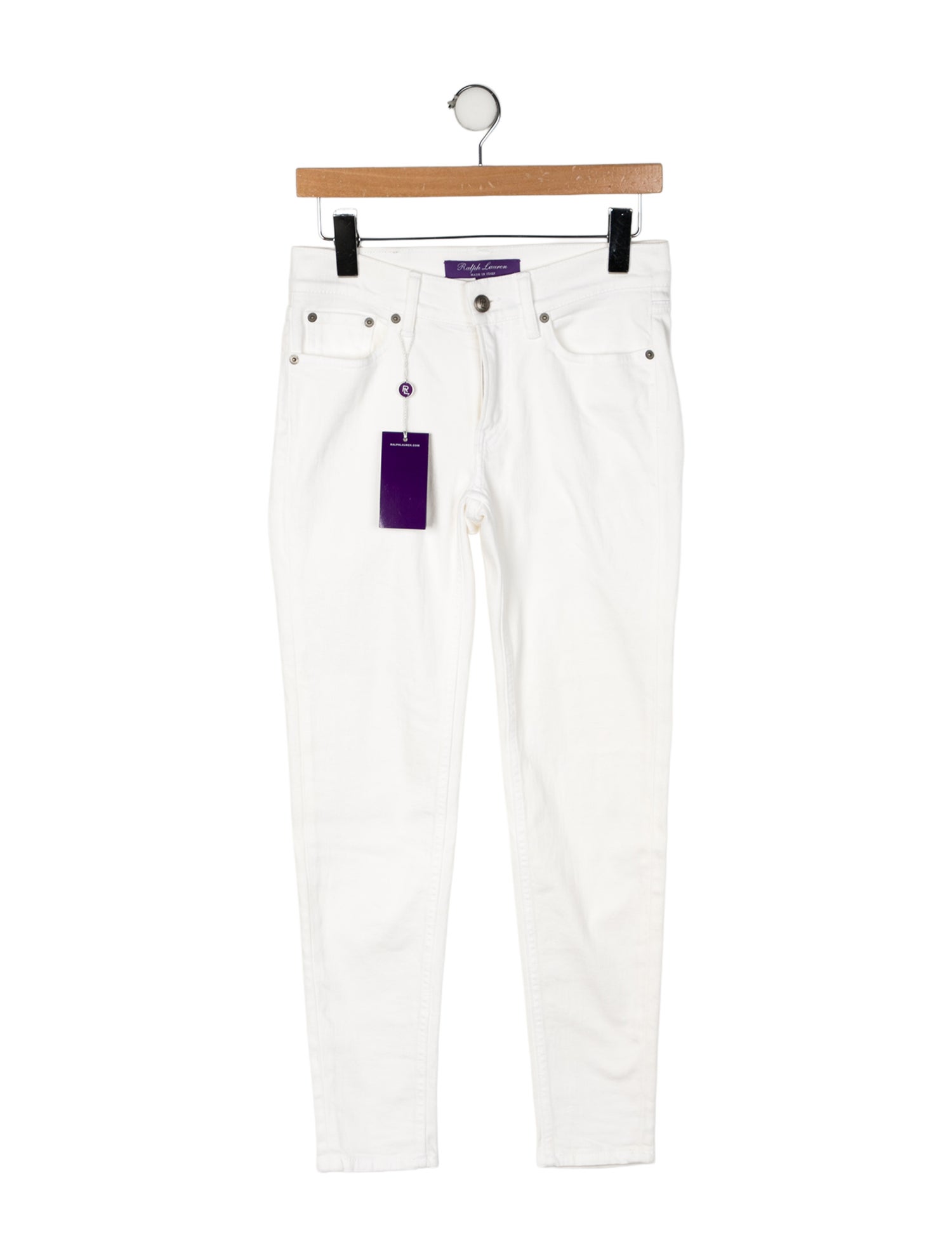 Ralph Lauren Purple Label Mid-Rise Skinny Leg Jeans