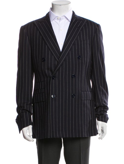 Ralph Lauren Purple Label Wool Striped Blazer