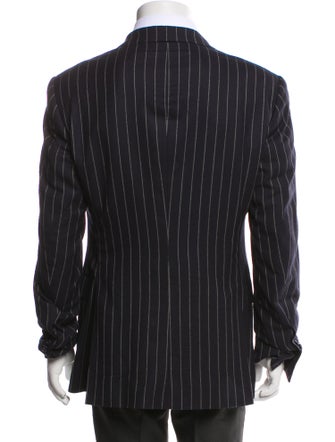 Ralph Lauren Purple Label Wool Striped Blazer