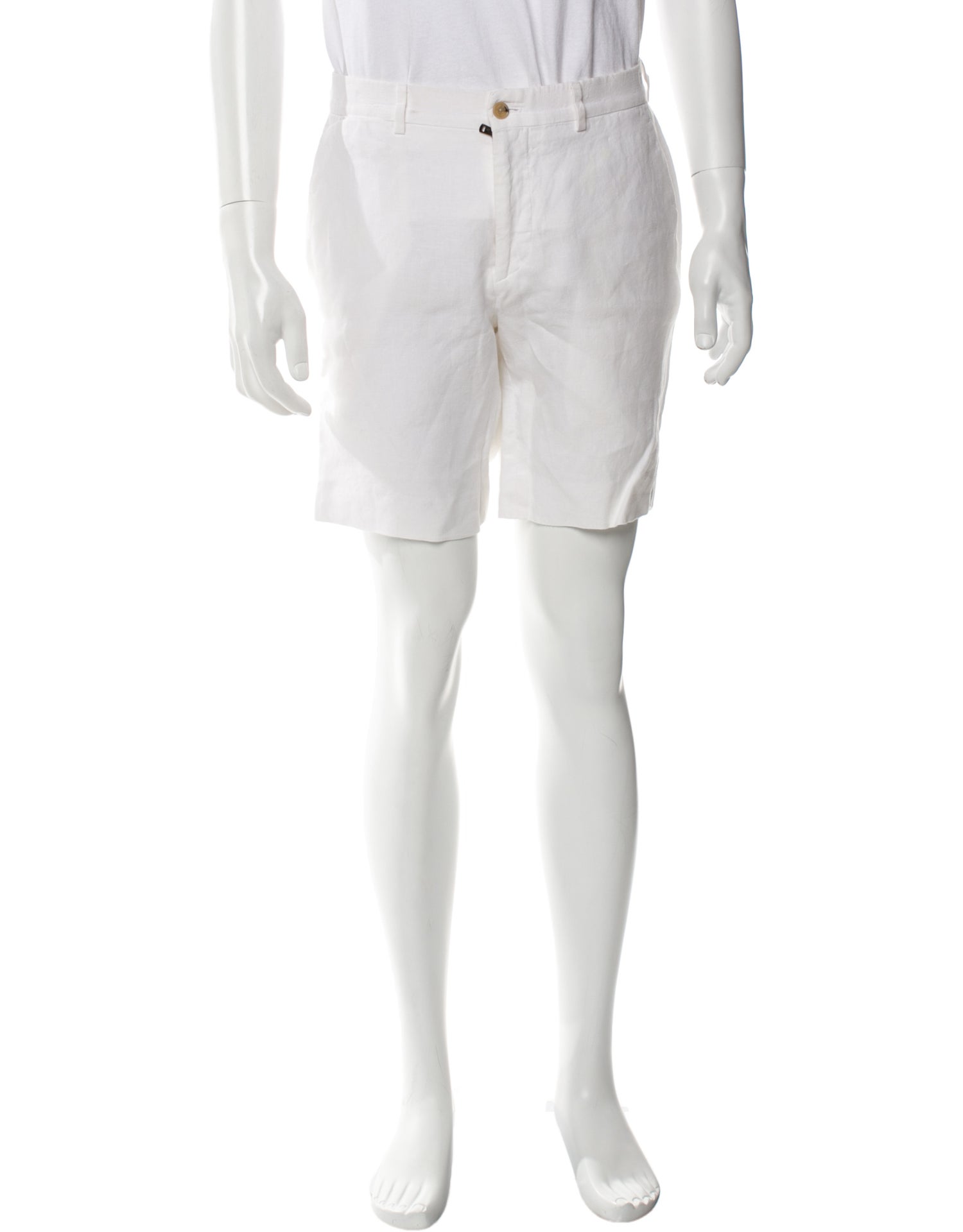 Ralph Lauren Purple Label Linen Flat Front Shorts