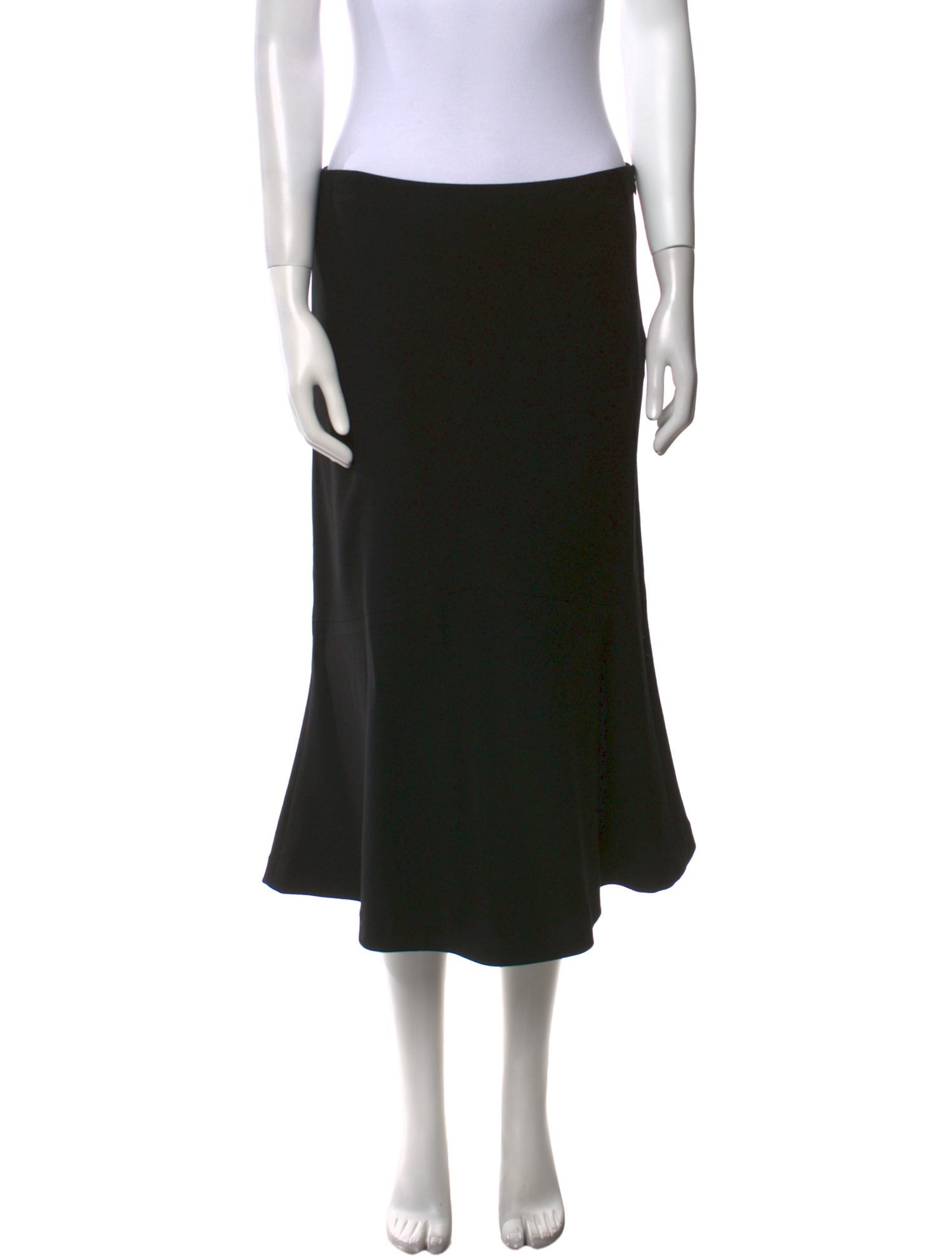 Ralph Lauren Purple Label Wool Midi Length Skirt