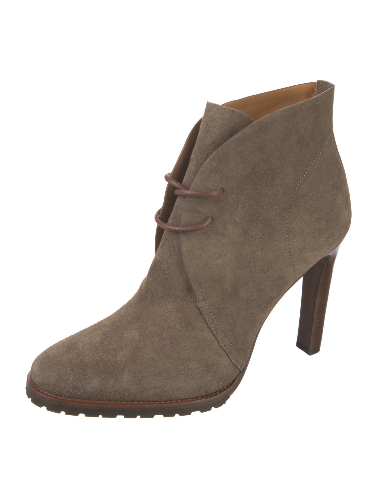 Ralph Lauren Purple Label Suede Lace-Up Boots