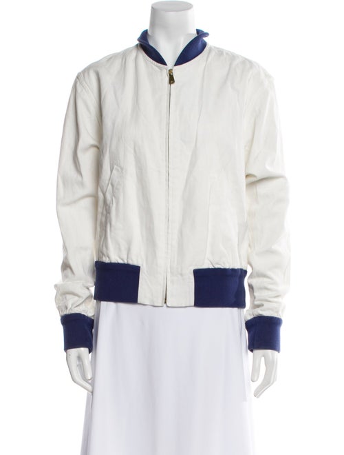 Ralph Lauren Purple Label Striped Bomber Jacket