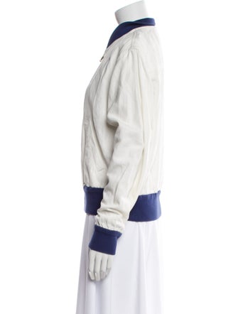 Ralph Lauren Purple Label Striped Bomber Jacket