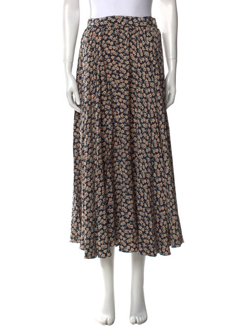 Ralph Lauren Purple Label Silk Midi Length Skirt