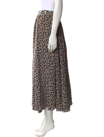 Ralph Lauren Purple Label Silk Midi Length Skirt