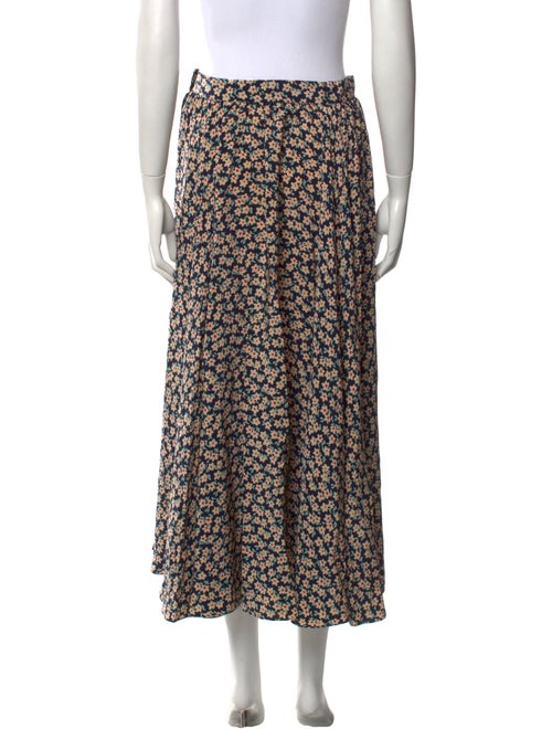 Ralph Lauren Purple Label Silk Midi Length Skirt