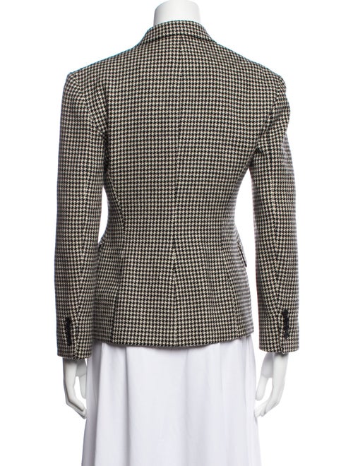 Ralph Lauren Purple Label Wool Houndstooth Print Blazer